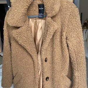 'Me Jane' Sherpa Faux Fur Coat | Size M